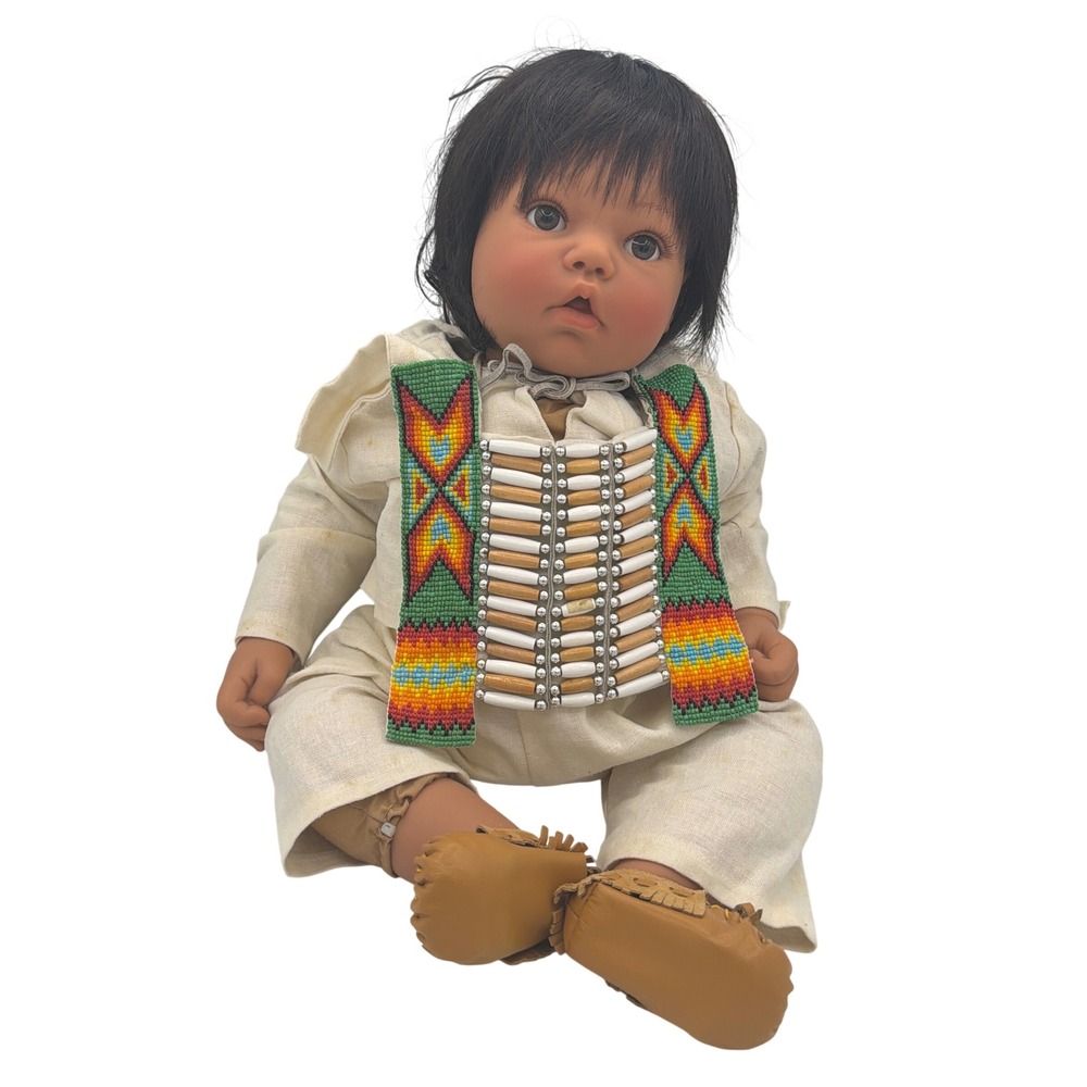 Lee Middleton Native American Baby 1870 Doll Artist Studio Collection Orig Box